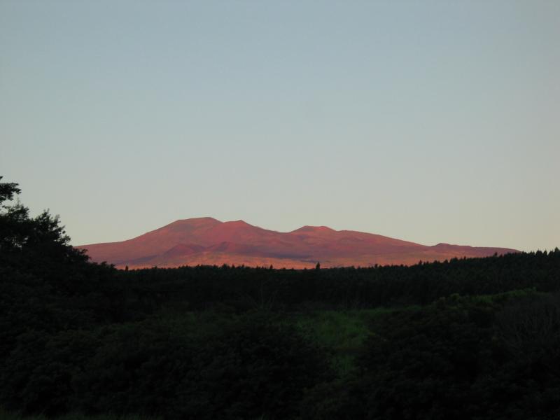 Mauna kea in the morning from the house