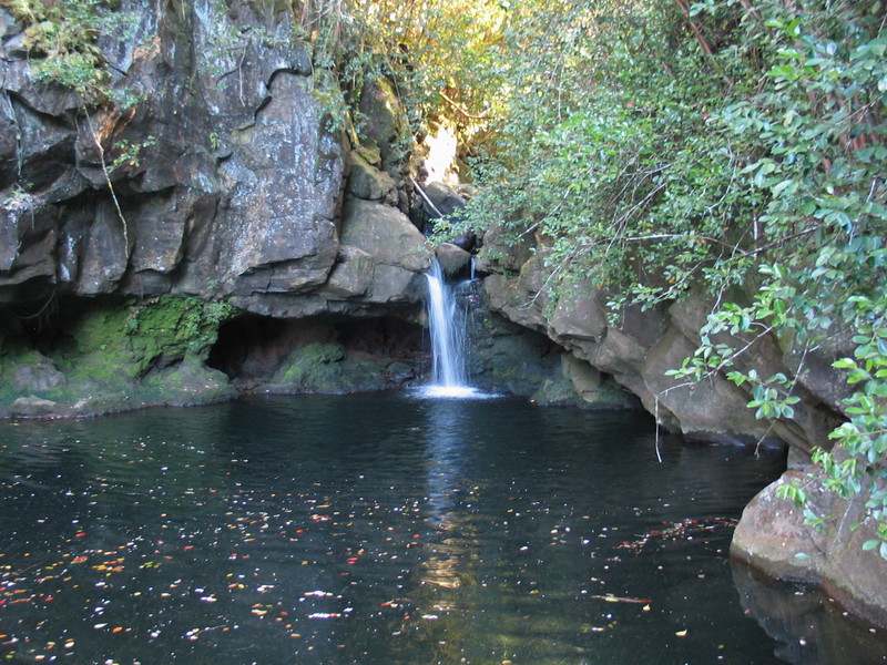 The large pool with the small fall