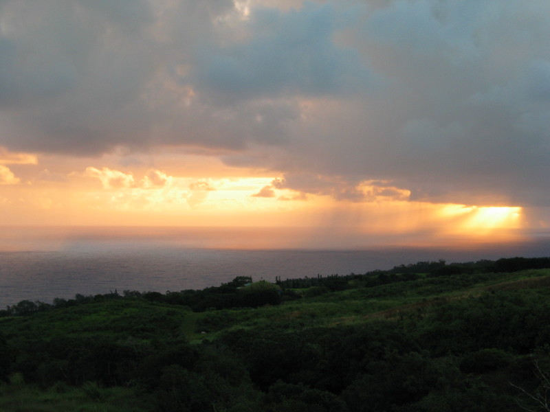Fiery sunrise