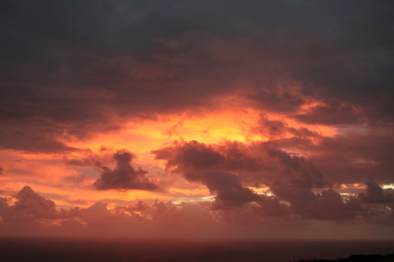 Late sunrise