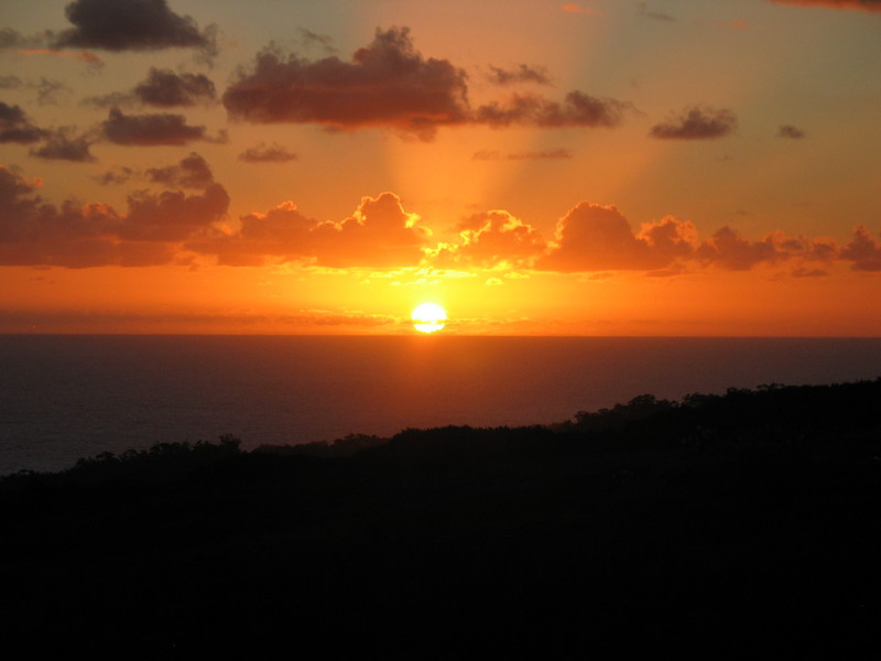 Sun rising