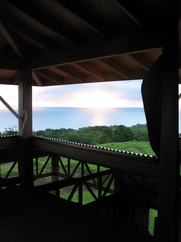 Sunrise from the second floor