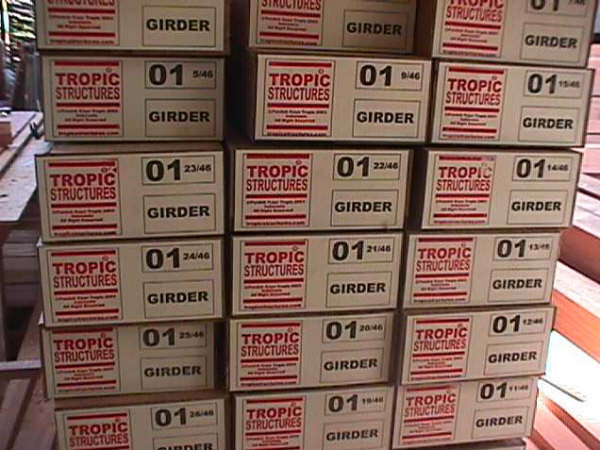 Girder with tag system