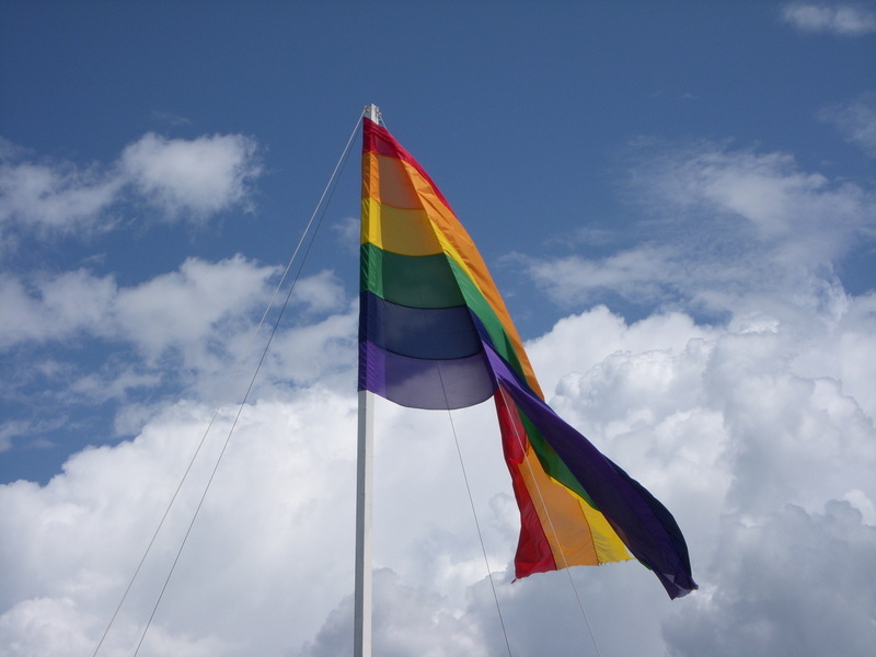 Gay flag at settimo cielo