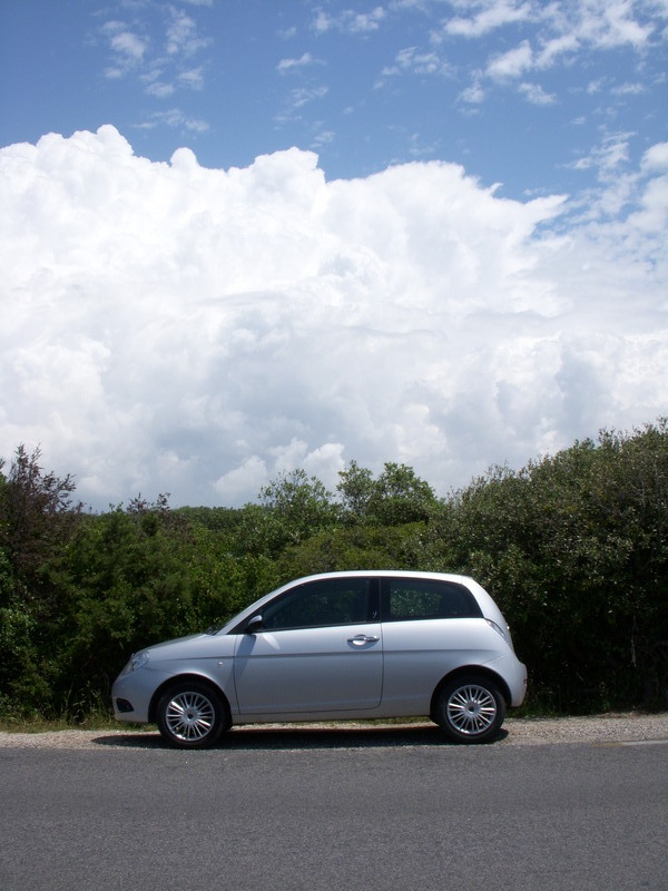 The car and the clouds